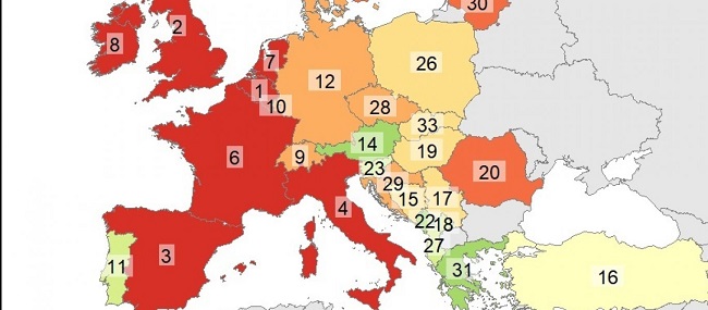 346.000 οι θάνατοι στην Δυτ.Ευρώπη