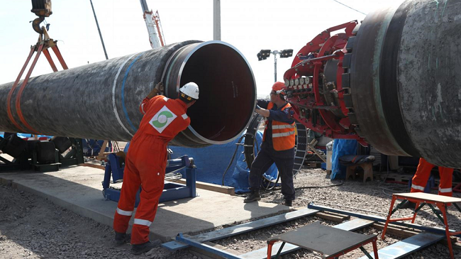 εργασιών κατασκευής του Nord-Stream-2