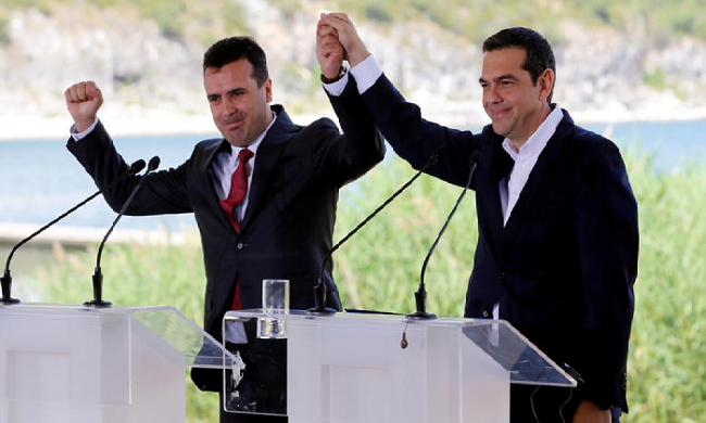 την απαράδεκτη Συμφωνία των Πρεσπών