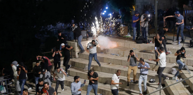 Παλαιστινίων με αστυνομία στην Ιερουσαλήμ