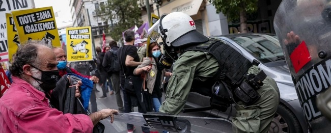 Επίθεση των ΜΑΤ με χημικά σε αντιφασιστική