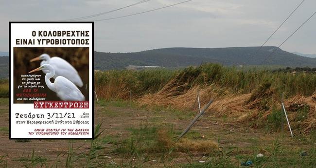 Συγκέντρωση κατά των φωτοβολταϊκών στον Κολοβρέχτη