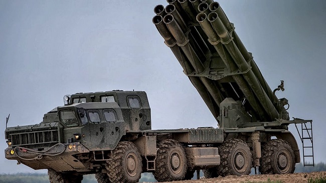 Ρωσικά ρουκετοβόλα BM-30 Smerch