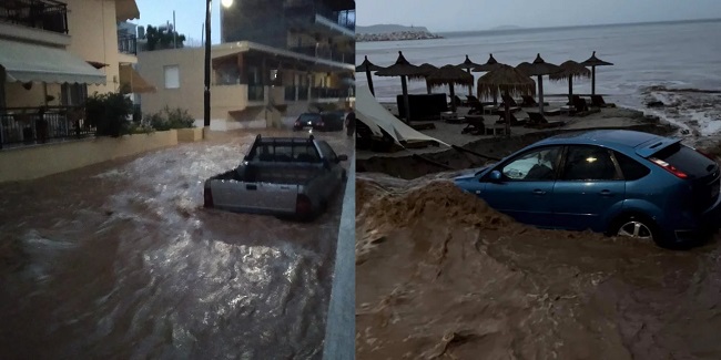Κακοκαιρία στη Θάσο