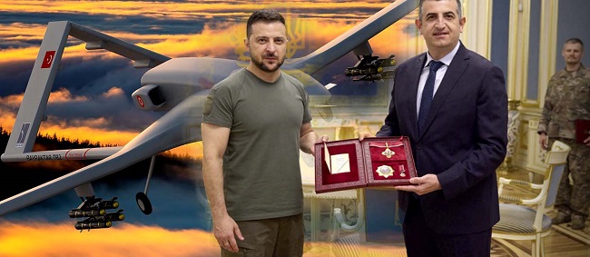 Ο Β.Ζελένσκι βραβεύει τους κατασκευαστές
