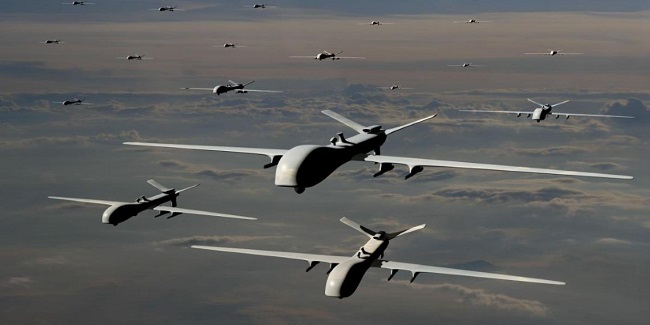 Σμήνος ρωσικών drones να “σκεπάζει” τον ουρανό Κιέβου
