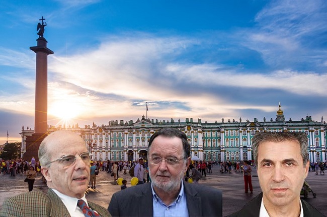 Ο Παναγιώτης Λαφαζάνης πρώην υπουργός και επικεφαλής του Δημοκρατικού Κινήματος Εθνικής Απελευθέρωσης (ΔΗ.Κ.Ε.Α) και ο Λεωνίδας Χρυσανθόπουλος, πρέσβης έπι τιμή, συζητούν σε ανοικτή εκδήλωση για τις εντυπώσεις τους, μαζί με τον Κώστα Καραΐσκο, επικεφαλής της παράταξης «Σπάρτακος» και δημοτικό σύμβουλο Κομοτηνής, στην Αγία Πετρούπολη, κατόπιν πρόσκλησης της τοπικης κυβερνησης της πολης και για τις εξελιξεις στον πολεμο της Ουκρανιας. Η ανοικτή εκδήλωση - συζήτηση θα πραγματοποιηθεί Τετάρτη (5/10), 7-9μ.μ, στο καφέ Μαρσέϊγ, επί της οδού Μασσαλίας 11, κάθετης στην οδό Σόλωνος, στο ύψος της Νομικής Σχολής Αθηνών (τηλέφωνο επικοινωνίας 210-3257171)