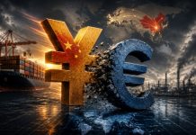 Το γιουάν εκτοπίζει το ευρώ με ώθηση από το τεράστιο εμπορικό πλεόνασμα της Κίνας 1,2 τρισ. δολ. και τη βιομηχανική παρακμή της Ευρώπης